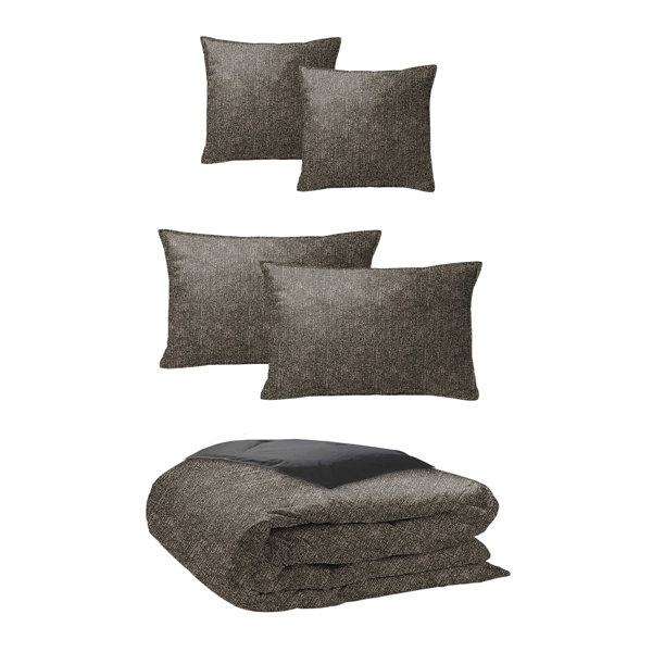 The Tailor's Bed Onmi Umber Microfiber Duvet Cover Set | Wayfair