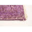 Tapis décoratif mauve en laine noué à la main de conception unique 5 pi 6 po x 8 pi 6 po Dequasha