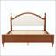 Grand lit plateforme en bois avec tête de lit tapissier-60327622-60327624