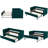 Twin Size Upholstered Daybed with Trundle & USB Port, Modern Velvet Bed with V-Grained Backrest and Side Pockets, No Box Spring Needed for Bedroom-347682256