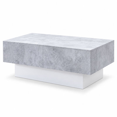 Modern Sliding-Top Coffee Table with Hidden Storage for Living Room