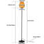 Lampe sur pied en bambou tissé Cordrey
