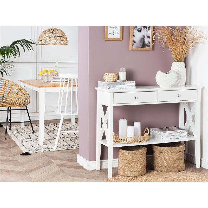 Halle 100cm Console Table, White
