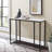 39.4" Marble Console Table Sintered Stone High-End Sofa Side Table-1837535092