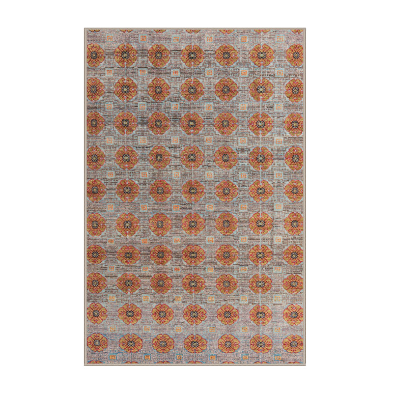 Abstract Indoor Rug, Rectangle 4' x 6'