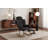 Teddy Fabric Upholstered Nursery Rocking Glider Chair-1504793720