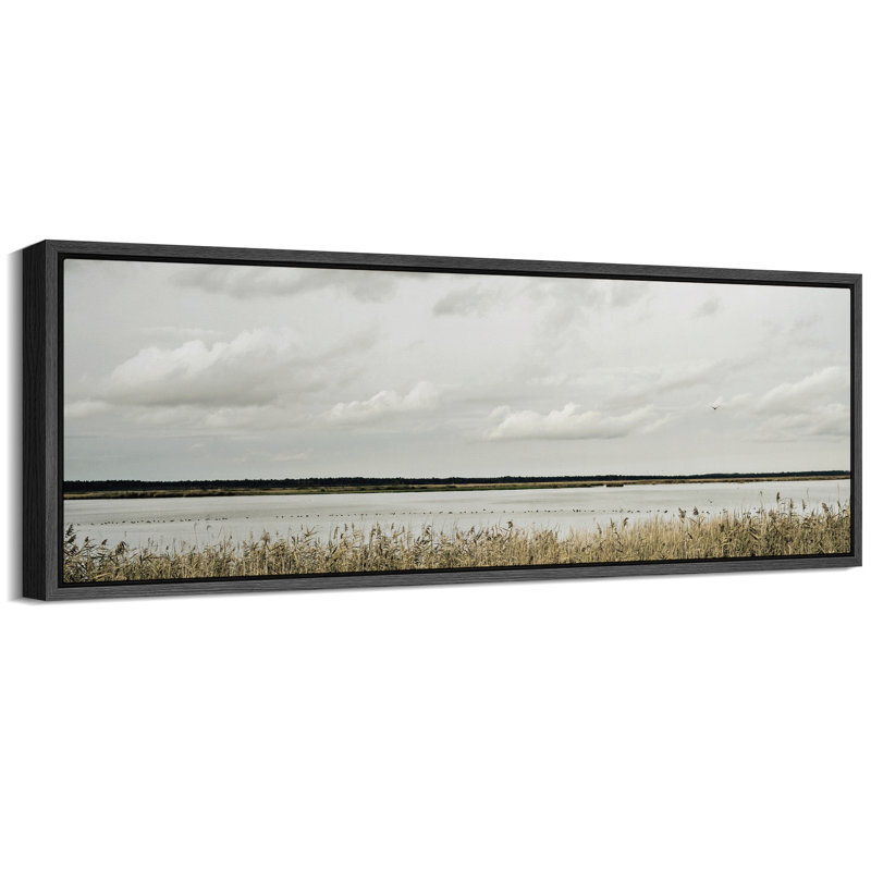 Serene Wetland, reproduction d'art sur toile, H 20 po x l 60 po, Noir, noir, noir, noir