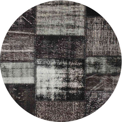 Tapis noir/gris zone contemporaine