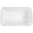 49" Acrylic Freestanding Rectangular Soaking Bathtub With Chrome Overflow And Drain-111596359