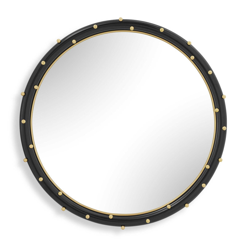  Helia Brass Round Mirror