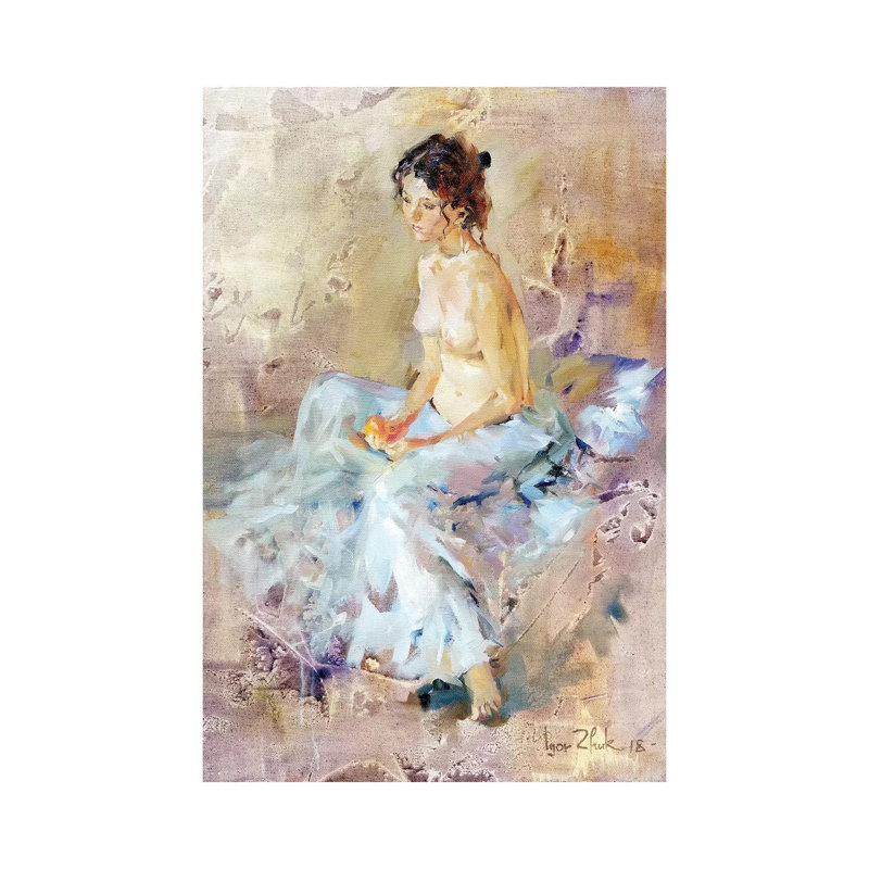 Reproduction d'art sur toile tendue, H 12 po x l 8 po x P 0,75 po