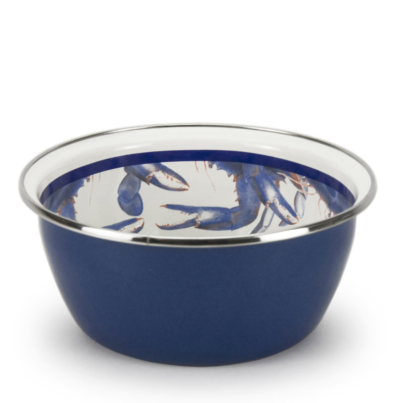 Set of 4 Blue Crab Salad Bowls