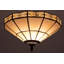 Barfleur 33cm Tiffany Style Cream Glass Bowl Pendant Shade