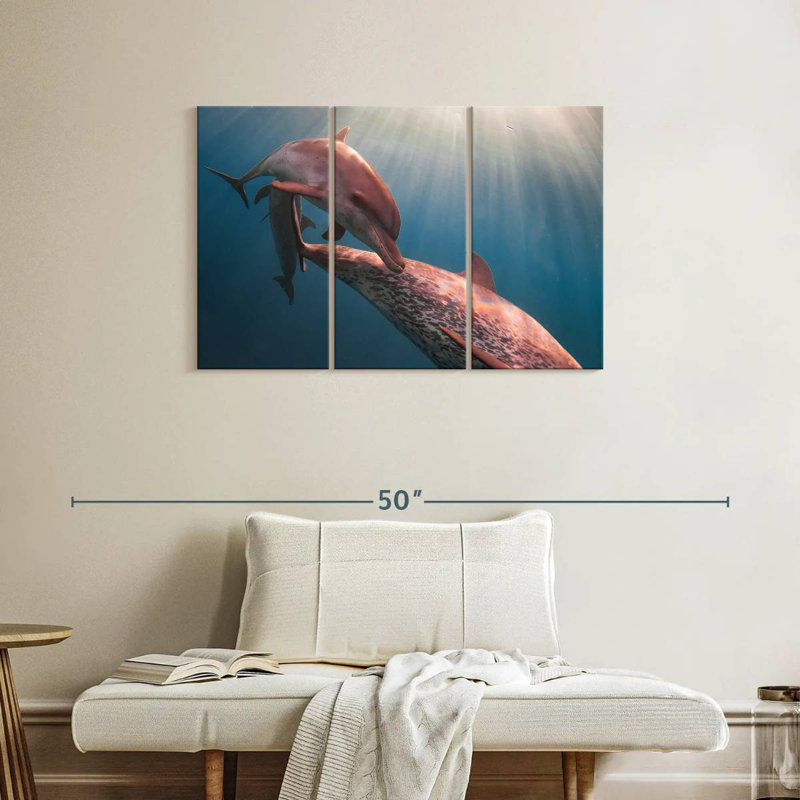 Brampt Amazon River Dolphins, 24" H x 38" W