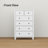 47.4" H Vertical 6-Drawer Dresser