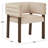 Aliezah Velvet Upholstered Back Armchair Dining Chair-1892006217