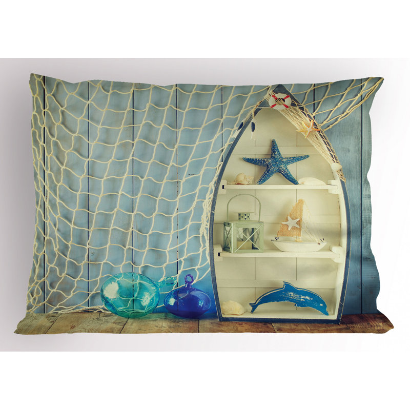 Narwhal Polyester Sham Set, Queen