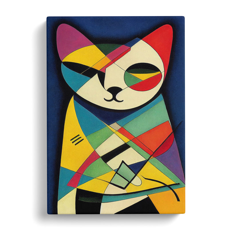 Abstract Cat No.4 - Wrapped Canvas, 50cm H x 35cm W x 3cm D