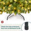 Arbre de Noël artificiel vert pré-éclairé-1396407569
