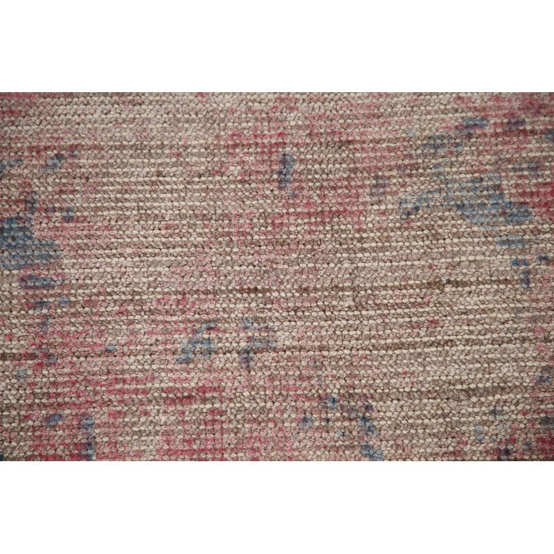 Tapis abstrait en laine fait à la main
