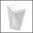 Inverted Triangular Mirror Square Table