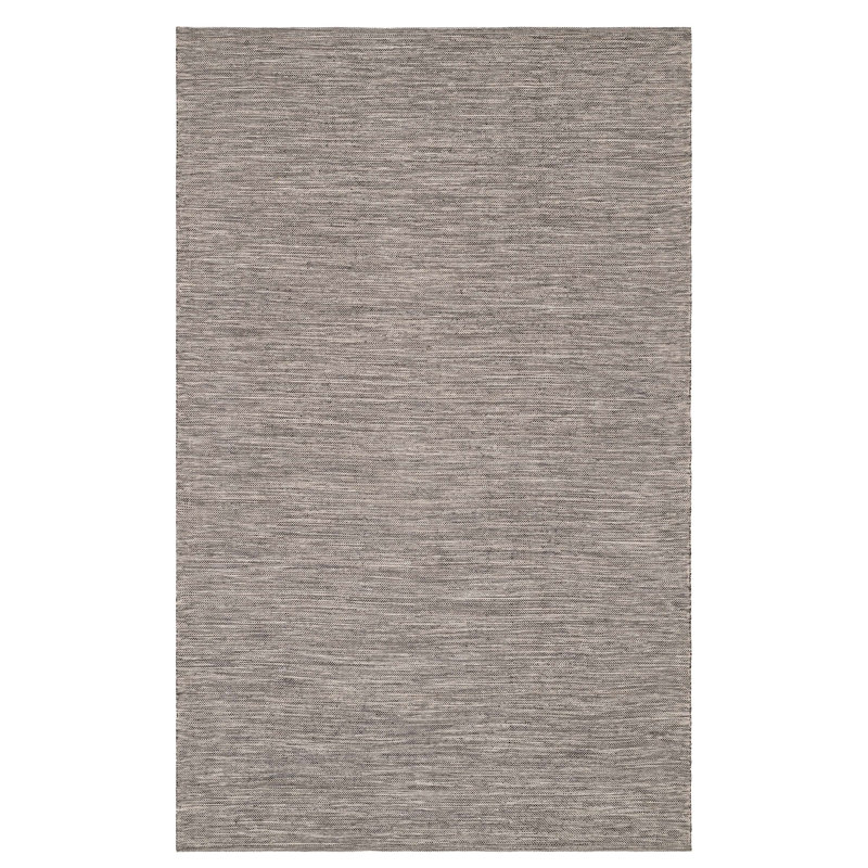 Tapis intérieur / extérieur gris uni tissé à la main, Rectangle 4 pi x 6 pi