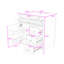 Meuble-lavabo de 30 pouces avec lavabo en céramique, 3 tiroirs de rangement et tablette réglable-1793582951