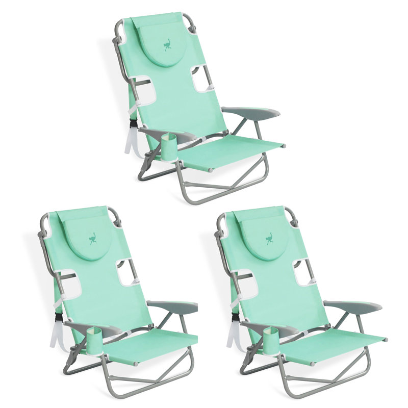 Clymer Folding Beach Chair, Teal