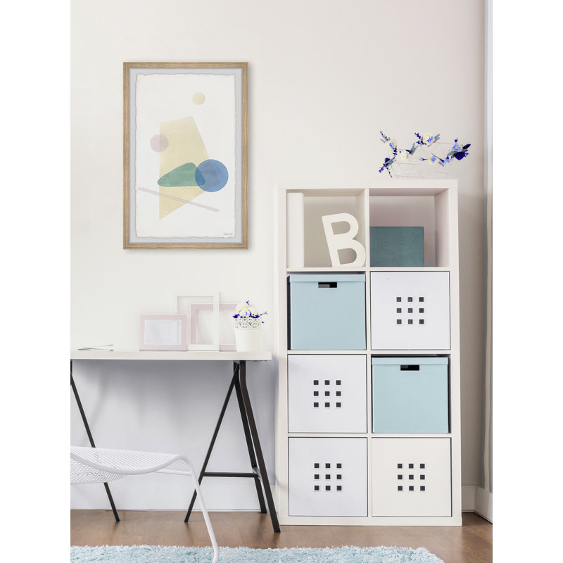 Yellow Rectangle by Marmont Hill - Single Picture Frame Painting, 45 cm H x 38 cm W x 3.81cm D