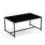 Table basse polyvalente en verre trempé avec pieds en métal pour la vie moderne et l'extérieur, durable et facile à nettoyer.