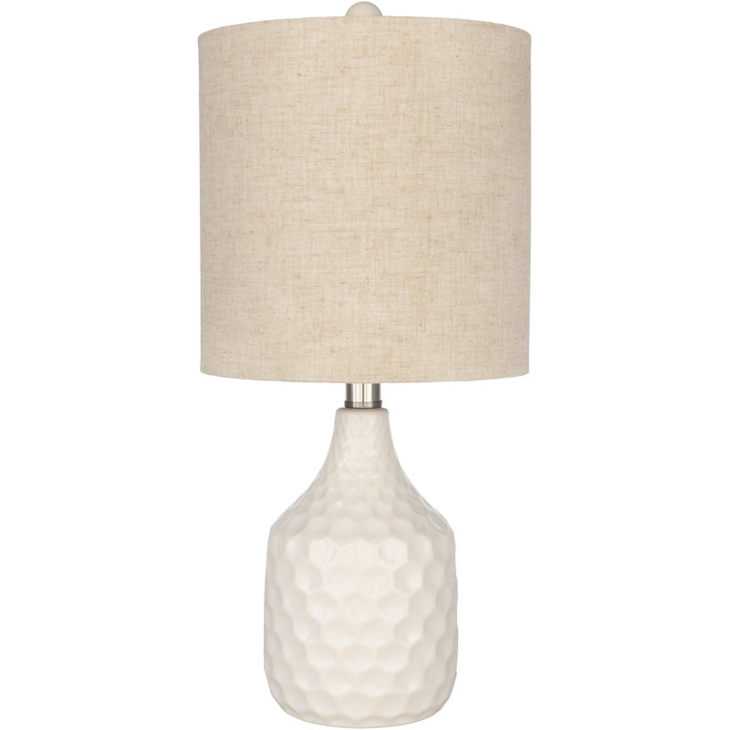 Lampe de table 18,5 po Della, Ivoire ivoire