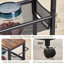 Chariot roulant utilitaire mince, chariot de rangement à 4 niveaux, chariot étroit avec poignée, support de tour de chariot de cuisine, rangement pour salle de lavage, étagère de salle de bain mobile pour petits espaces