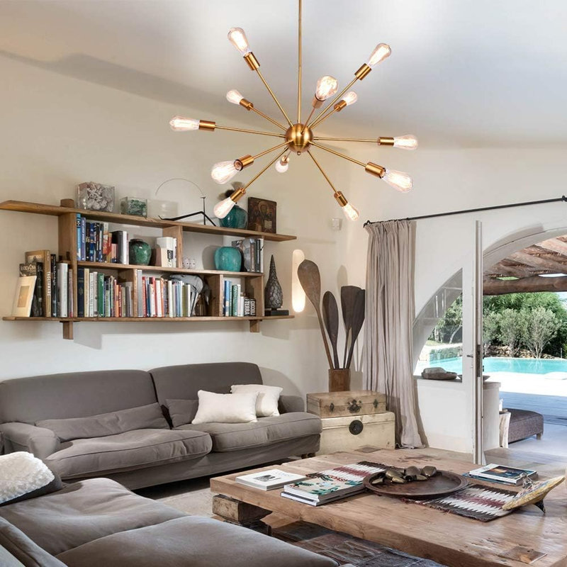 Cotgrave 12 - Light Dimmable Sputnik Sphere Chandelier