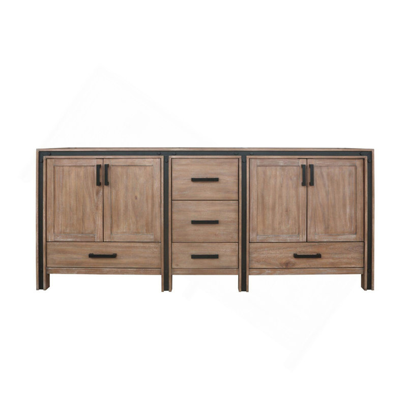 Meuble-lavabo double 80 po Rustwood X P 22 po D