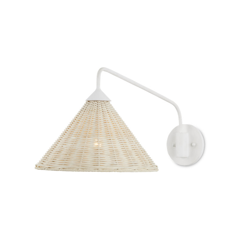 Basket Plug-in Swing Arm Sconce
