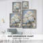 Impression encadrée FLORAL Series Cxxv - bois massif-1867105461