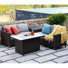 Umeh 4 - Person Patio Conversation Set with Cushions