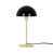 Brass Base/Black Shade
