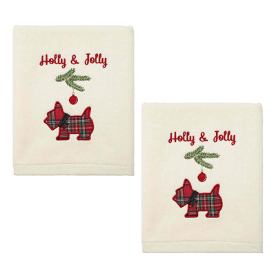 The Holiday Aisle® Scottie 2-Pack Hand Towel Set