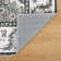 Non-Slip Machine Washable Oriental Gray/White Area Rug