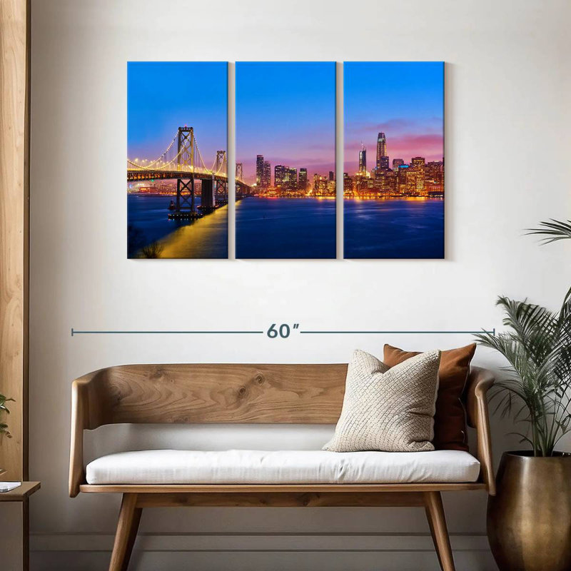 Lilie San Francisco Sunrise Skyline, 28" H x 45" W