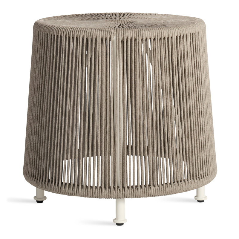 Tether Outdoor Ottoman, Linen