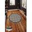 Tapis rond tissé (55 pouces), 100% polyester, hauteur de poils de 0,3 pouce | Antibactérien, points antidérapants en PVC, 650 g / m² | Lavable à la machine à 30-40 ° F, impression numérique 3D, parfaite pour le décor du salon et de la chambre à coucher-909696968