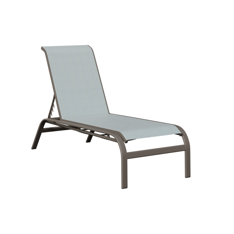 Chaise longue sans accoudoirs Berlin Gardens Murphy, Graphite, Bleu ciel