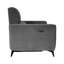 Fauteuil inclinable électrique moderne avec repose-pieds réglable gris foncé l 39,5 po Jastin-506227035