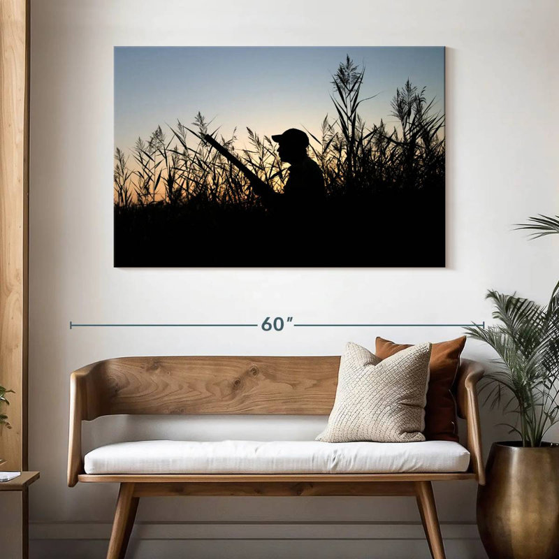Senne, la silhouette du chasseur, H 32 po x l 48 po