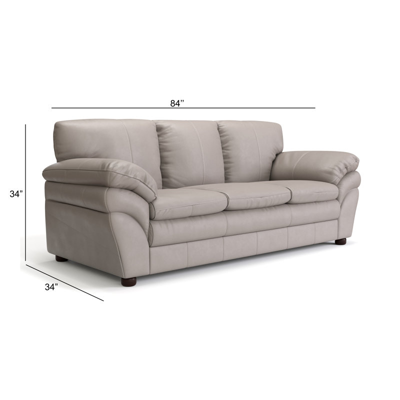 Upholstered 84'' Sofa, Grizzy