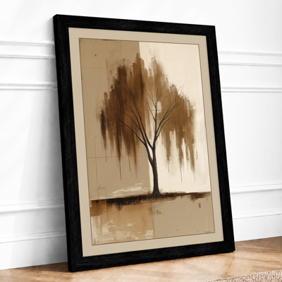 Weeping Willow Minimalist - Framed Print