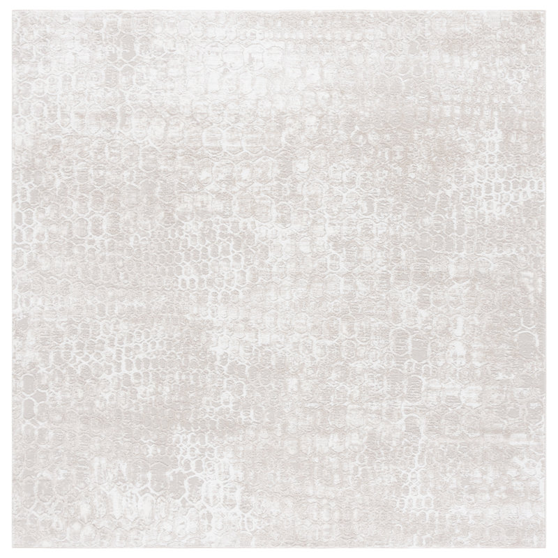 Oscardaniel Performance Abstract Rug, Square 6'7"