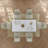White Leather And Gold Button Dining Chairs With Metal Legs Set Of 4